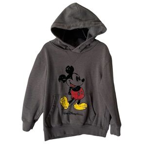 Disney Parks Walt Disney World Mickey Mouse Gray Hoodie Size XS